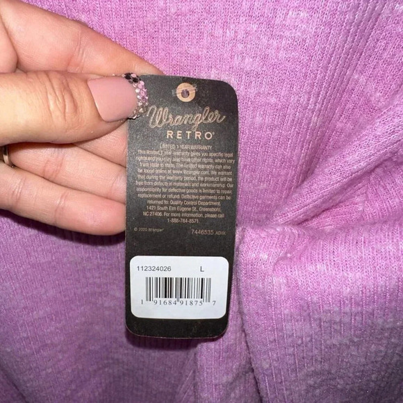 NWT Wrangler Retro Square Neck Lightweight Sweater Women's Sz L - Picture 3 of 8